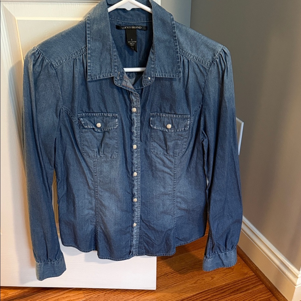 Lucky Brand Blue Button Down Shirt